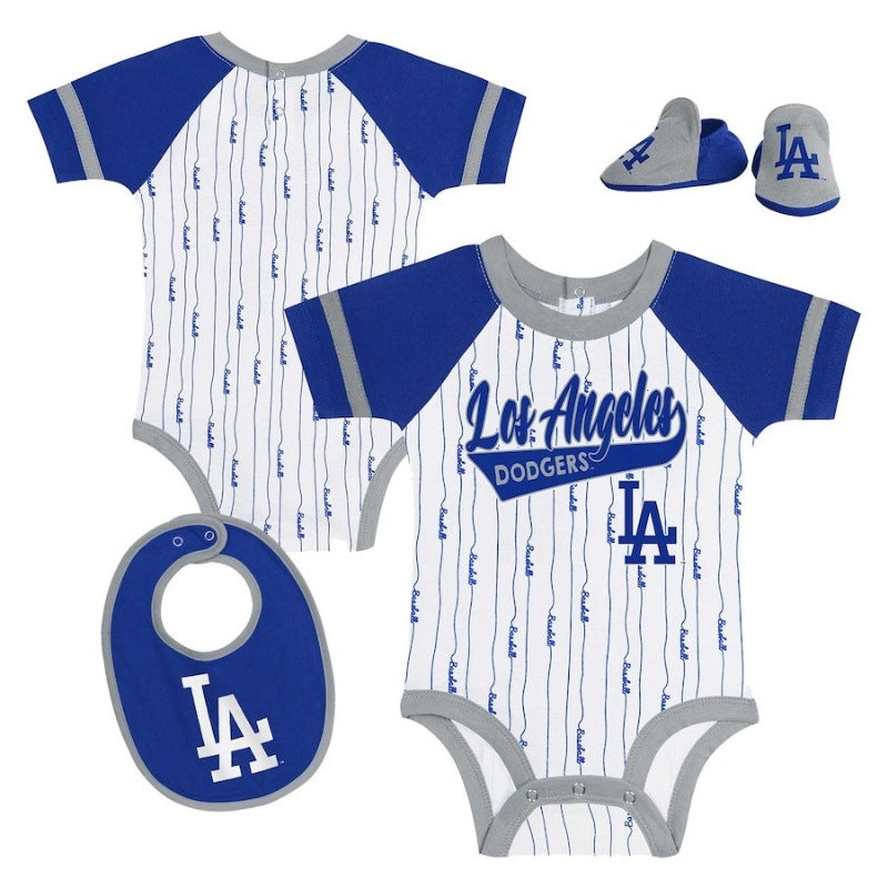 ロサンゼルスドジャース ベビー服 3点セット 新生児&幼児 Los Angeles Dodgers 出産祝い