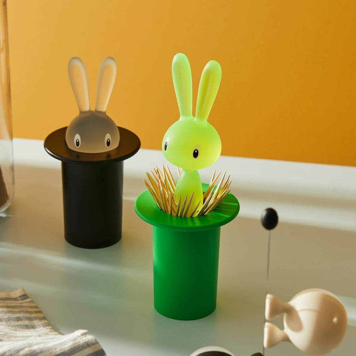 ALESSI アレッシィ うさぎの爪楊枝ホルダー マジックバニー グリーン Magic Bunny 兎 ウサギ つまようじ入れ