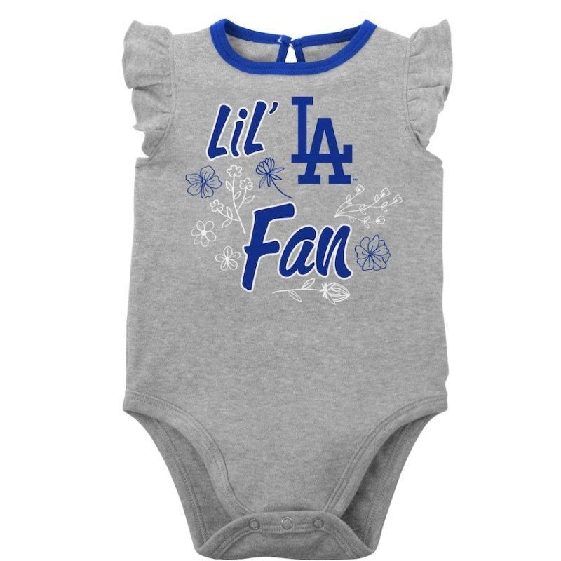 ロサンゼルスドジャース 幼児用 女の子 ベビー服 Los Angeles Dodgers フリル付き MLB公式 出産祝いギフト