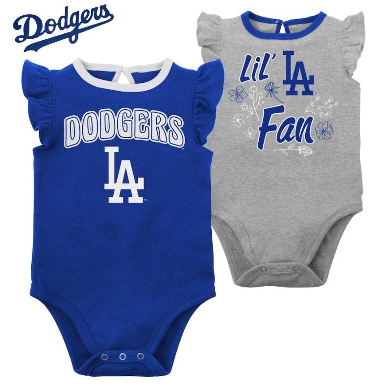 ロサンゼルスドジャース 幼児用 女の子 ベビー服 Los Angeles Dodgers フリル付き MLB公式 出産祝いギフト