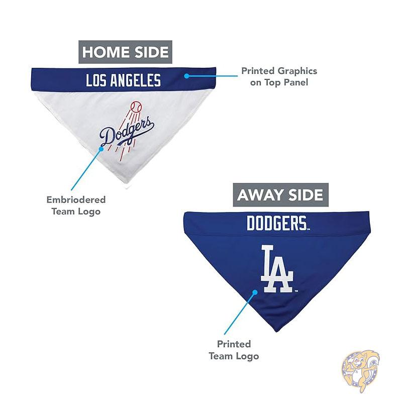 ロサンゼルス ドジャース ペット用 犬用 バンダナ リバーシブル Los Angeles Dodgers LA MLB公式