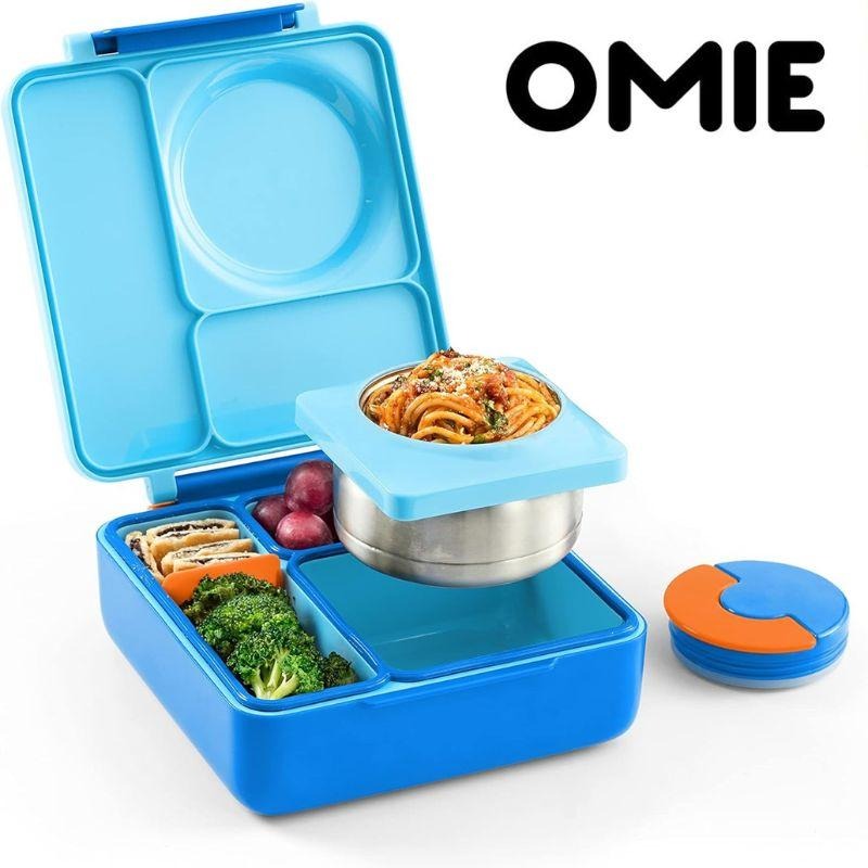 Omie Box 子供用 弁当箱 保温 ランチボックス 漏れ防止 魔法瓶フードジャ ー付き キッズ Omie弁当箱