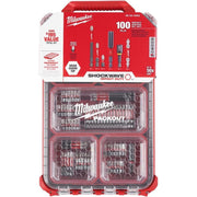 Milwaukee Shockwave インパクトドライバービットセット パックアウト 100個