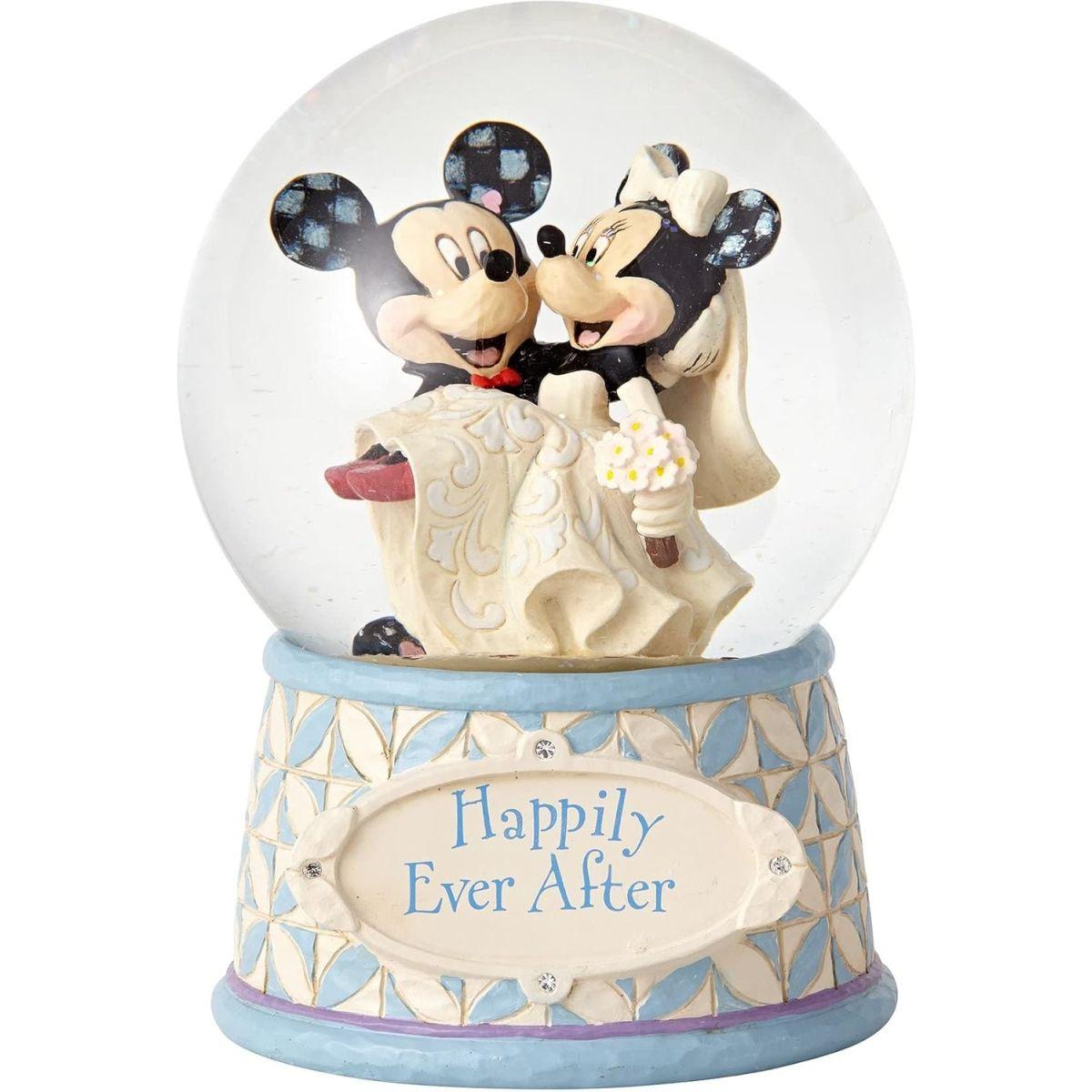 enesco Disney Traditions ミッキー&ミニー ウェディング スノードーム 4059185
