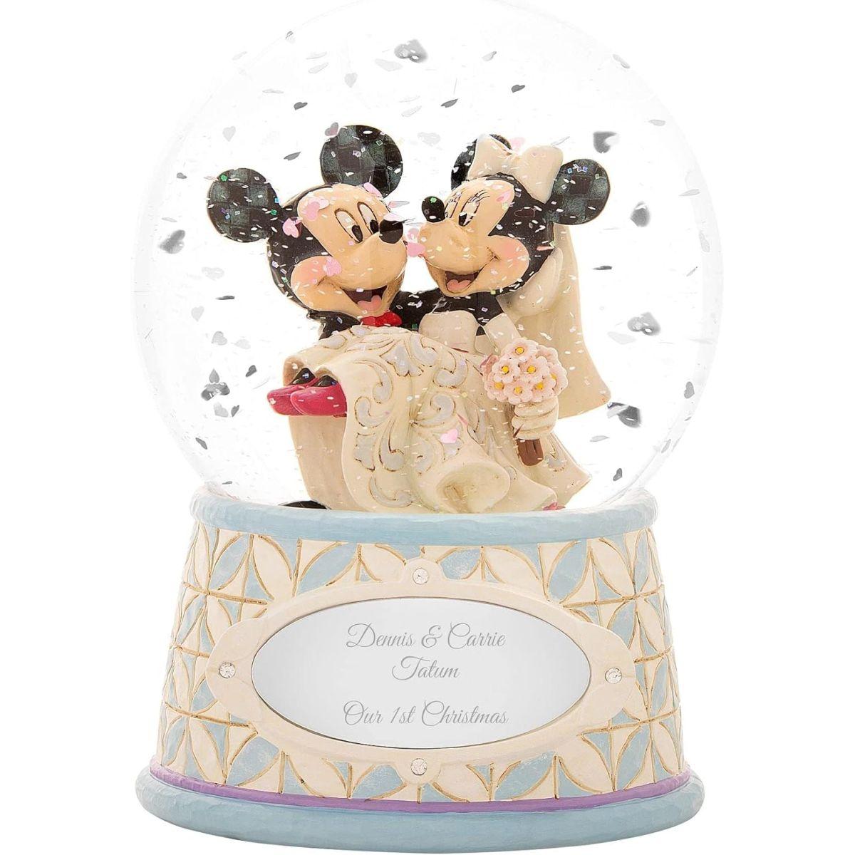 enesco Disney Traditions ミッキー&ミニー ウェディング スノードーム 4059185