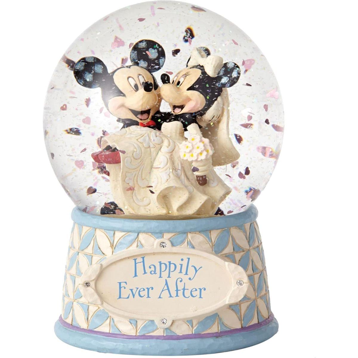 enesco Disney Traditions ミッキー&ミニー ウェディング スノードーム 4059185