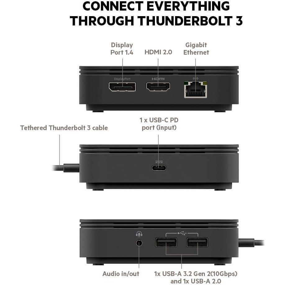 Belkin CONNECT Thunderbolt 3 Dock Core 7 in 1ドッキングステーション Macbook Pro / Macbook Air / iPad Pro / iMac /