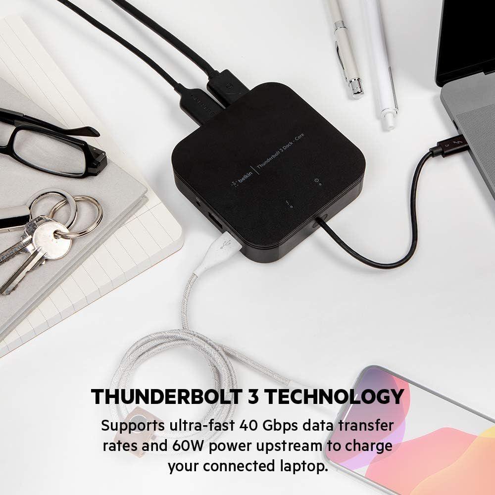 Belkin CONNECT Thunderbolt 3 Dock Core 7 in 1ドッキングステーション Macbook Pro / Macbook Air / iPad Pro / iMac /