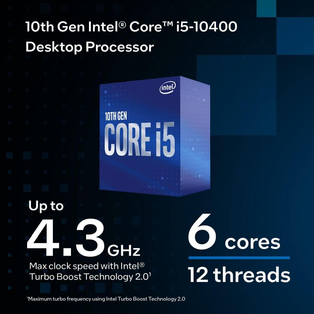 INTEL CPU BX8070110400 Core i5-10400 プロセッサー、2.90 GHz(最大4.3 GHz) 、 12 MBキャッシュ 、 6コア 日本正規流通商品