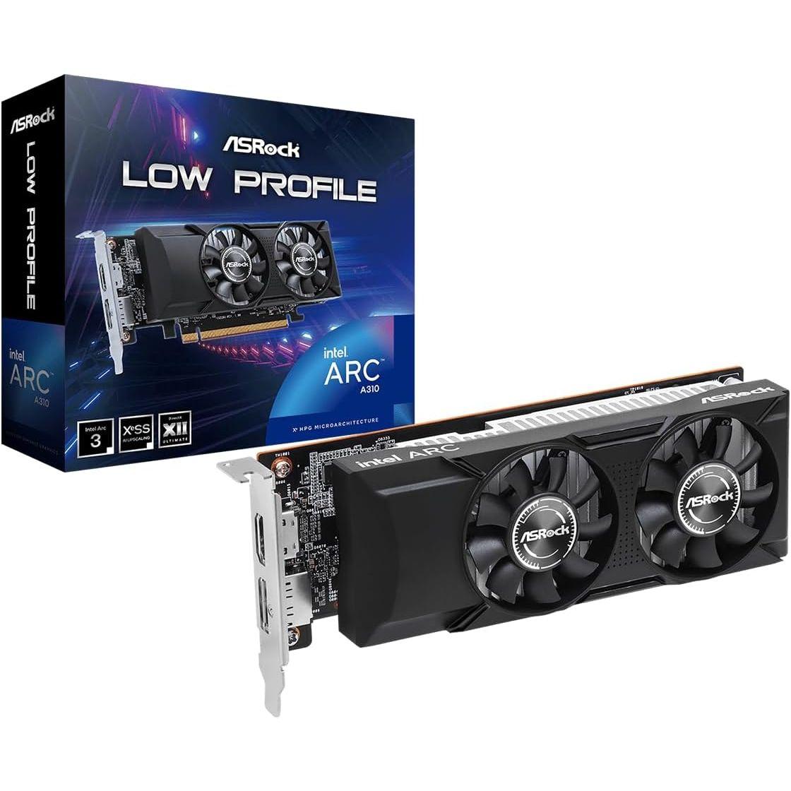 ASRock Intel Arc A310 Low Profile 4GB 補助電源不要 ロープロファイル ビデオカード