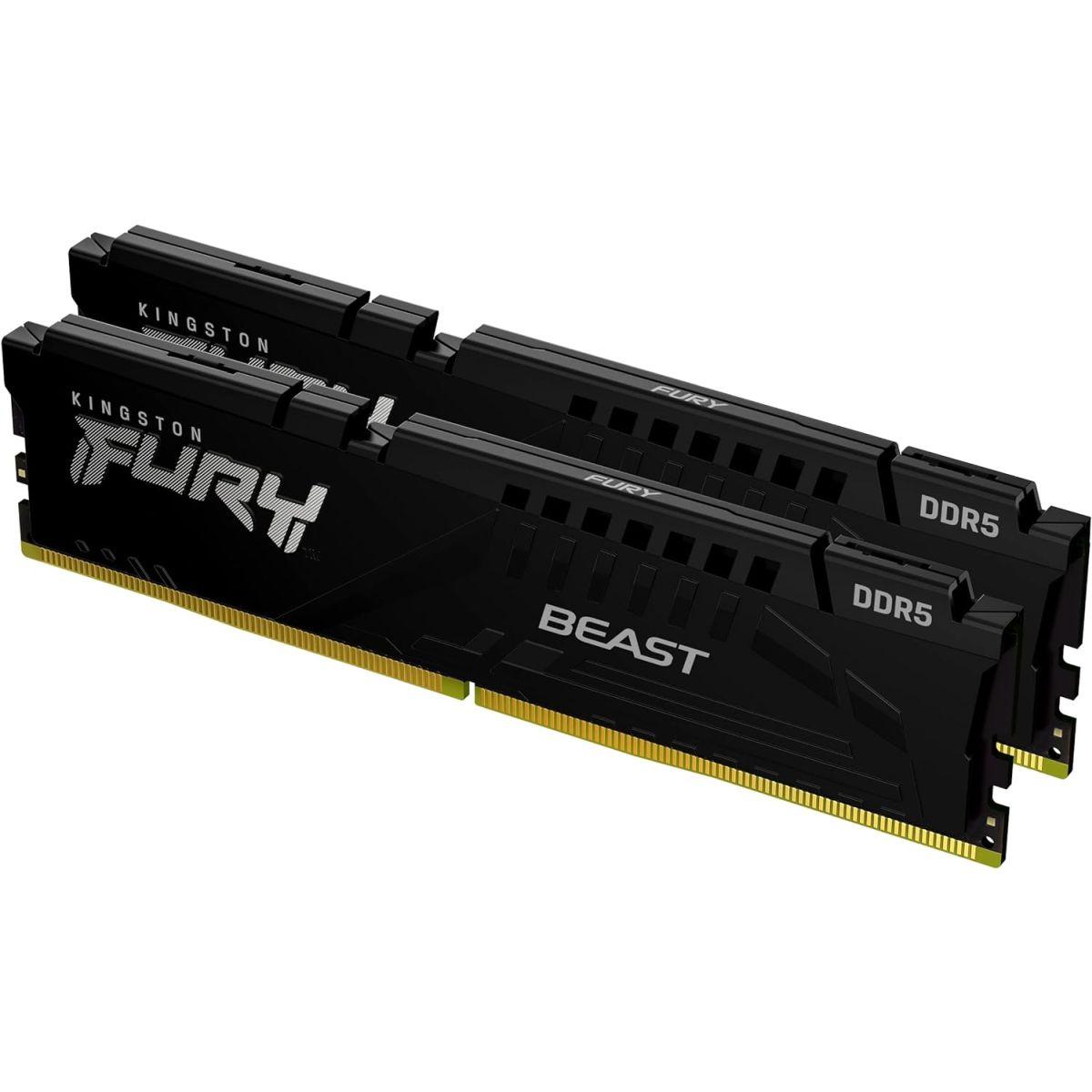 キングストン Kingston FURY デスクトップPC用メモリ DDR5 5600MT/秒 32GB×2枚 Kingston FURY Beast ビースト CL40 KF556C40BBK2-64