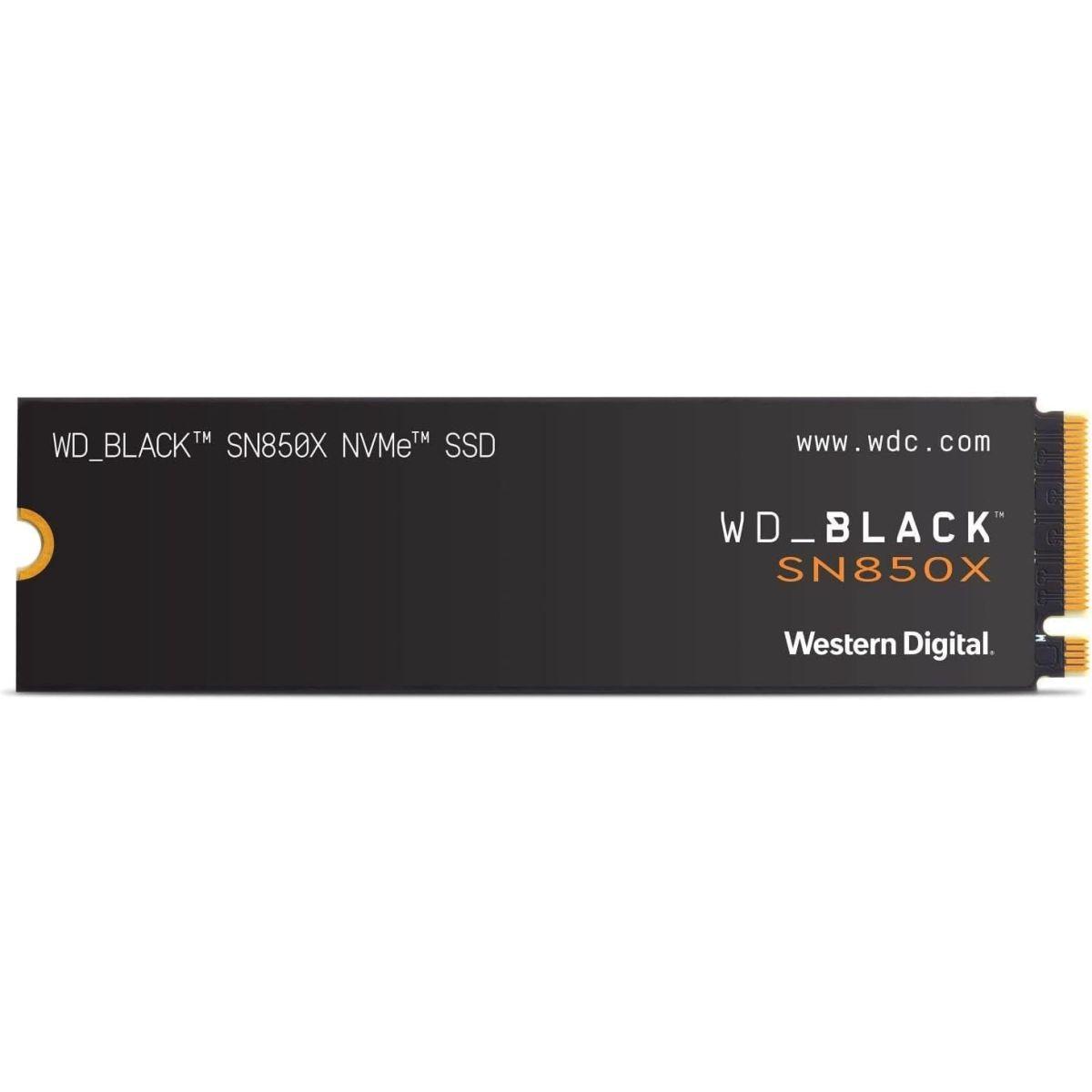 WD_BLACK 2TB SN850X NVMe 内蔵型ゲーミングSSD ソリッドステートドライブ - Gen4 PCIe M.2 2280 最高7,300MB/s - WDS200T2X0E