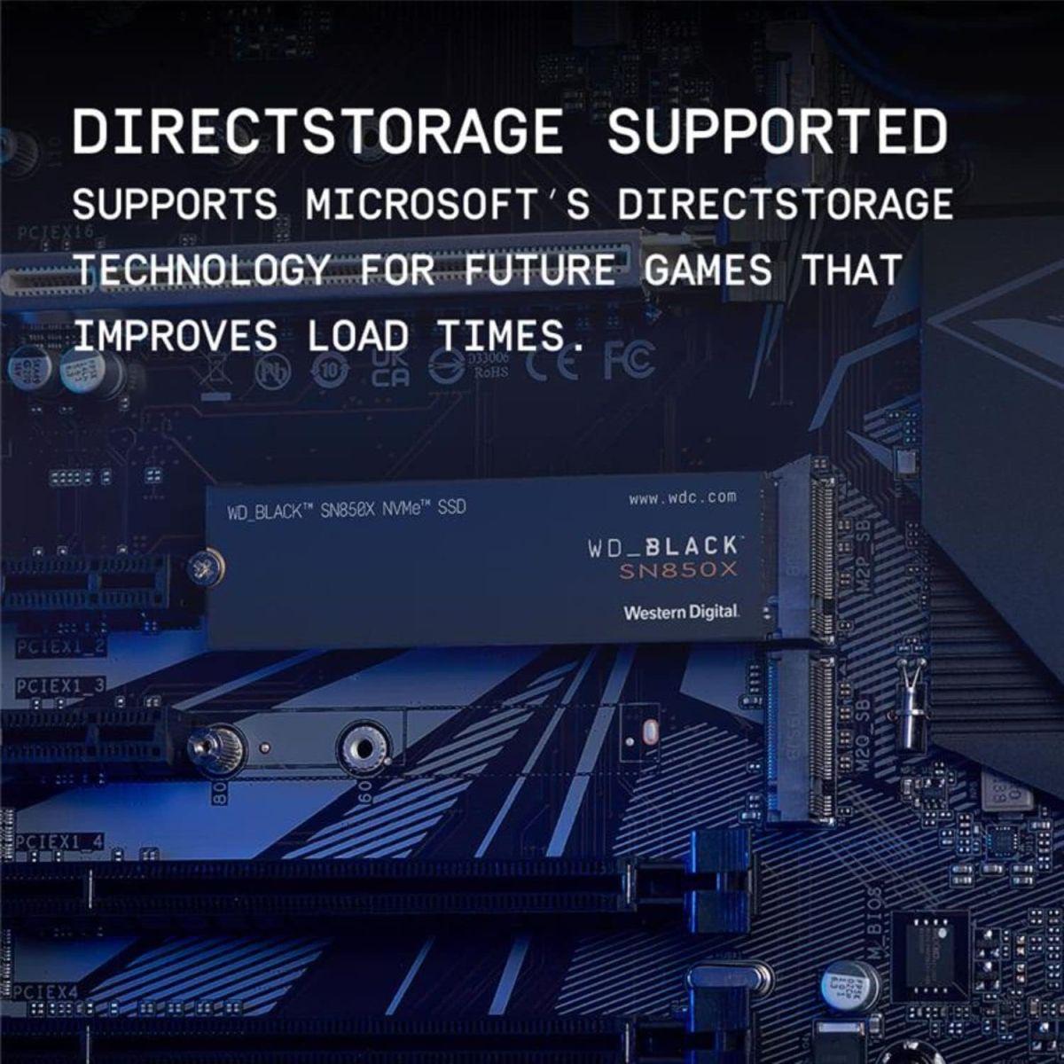 WD_BLACK 2TB SN850X NVMe 内蔵型ゲーミングSSD ソリッドステートドライブ - Gen4 PCIe M.2 2280 最高7,300MB/s - WDS200T2X0E
