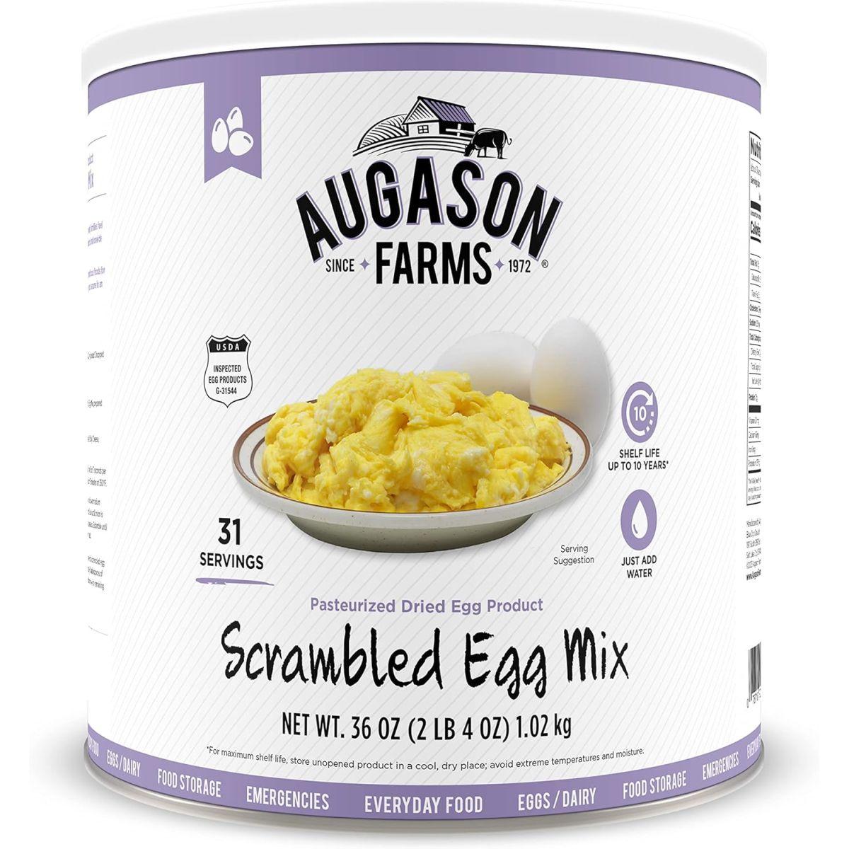 Augason Farms Scrambled Egg Mix 36 oz #10 Can by Augason Farms