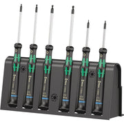 Wera(ヴェラ) 05118156001 | Kraftform マイクロ エレクトロニクスドライバーセット ボールヘッド 六角 ラック付き 2052/6 6ピース 【日本正規輸入品】