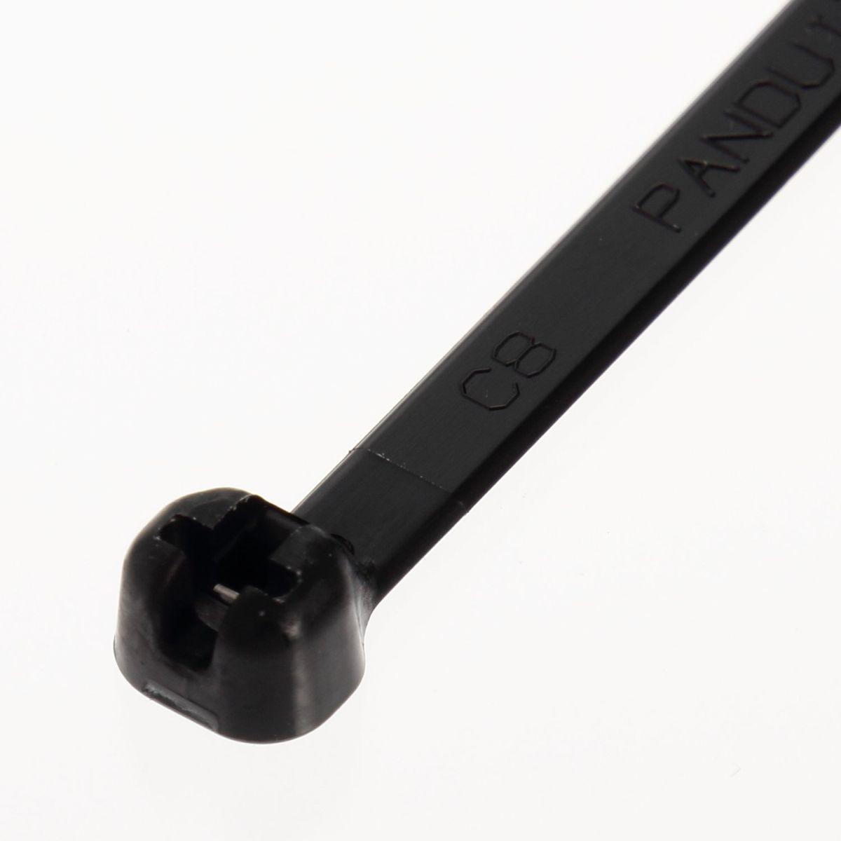 パンドウイット ステンレス爪ロック式ナイロン結束バンド 耐候性黒 幅2.4mm 長さ160mm 1000本入り BT1.5M-M0