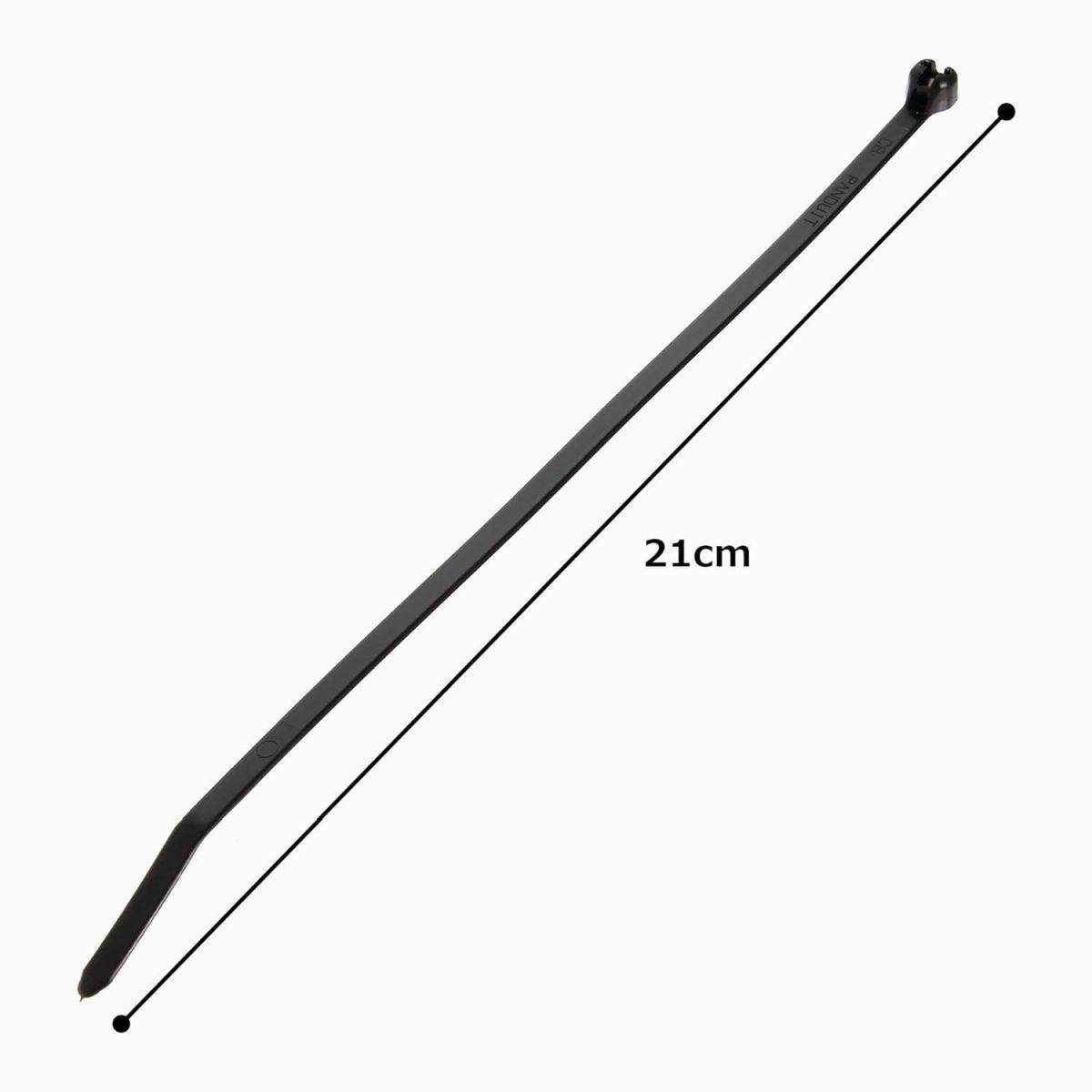 パンドウイット ステンレス爪ロック式ナイロン結束バンド 耐候性黒 幅2.4mm 長さ160mm 1000本入り BT1.5M-M0
