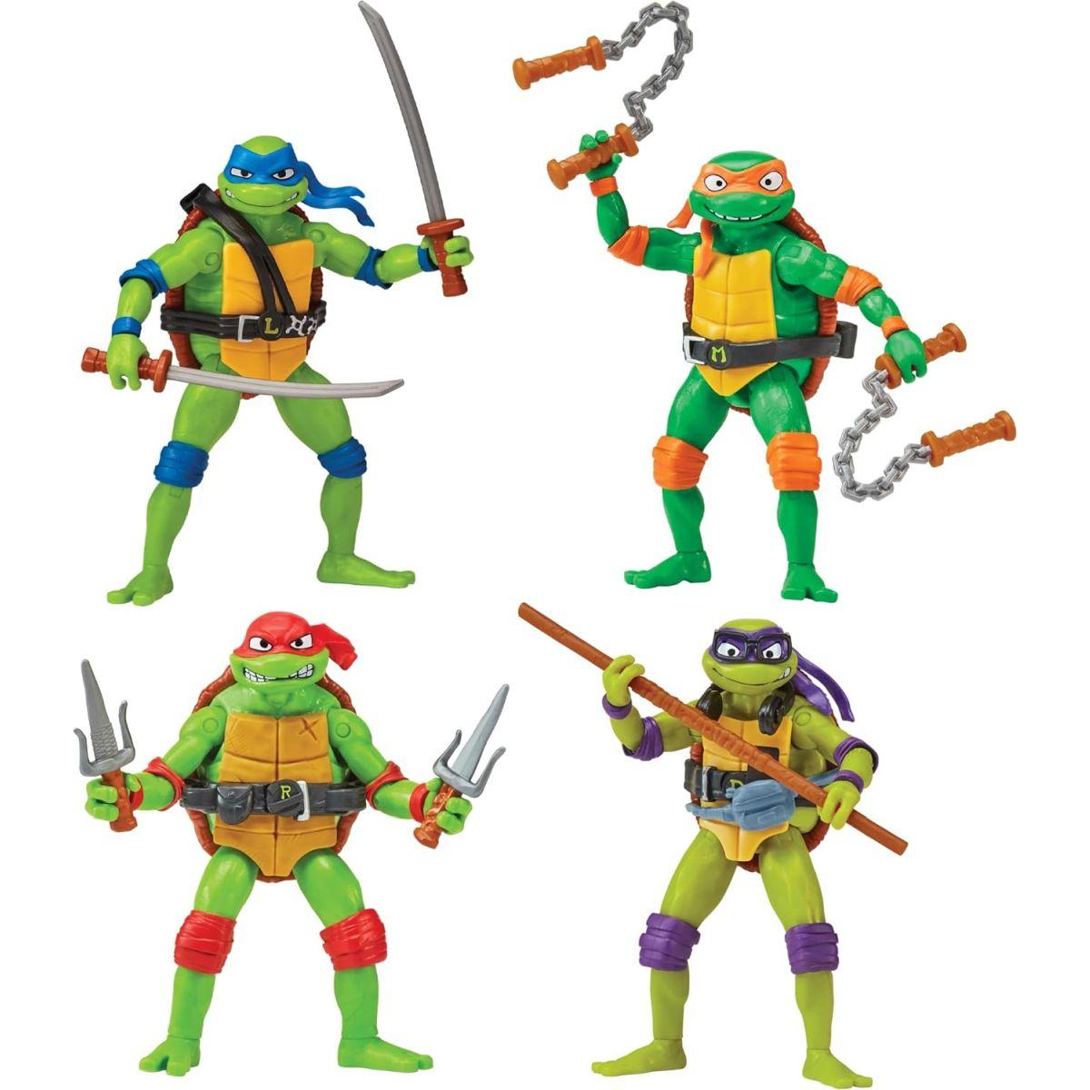 Playmates Toys ティーンエイジ・ミュータント・ニンジャ・タートルズ ミュータントメイヘム ベーシックフィギュア タートル 4個パック