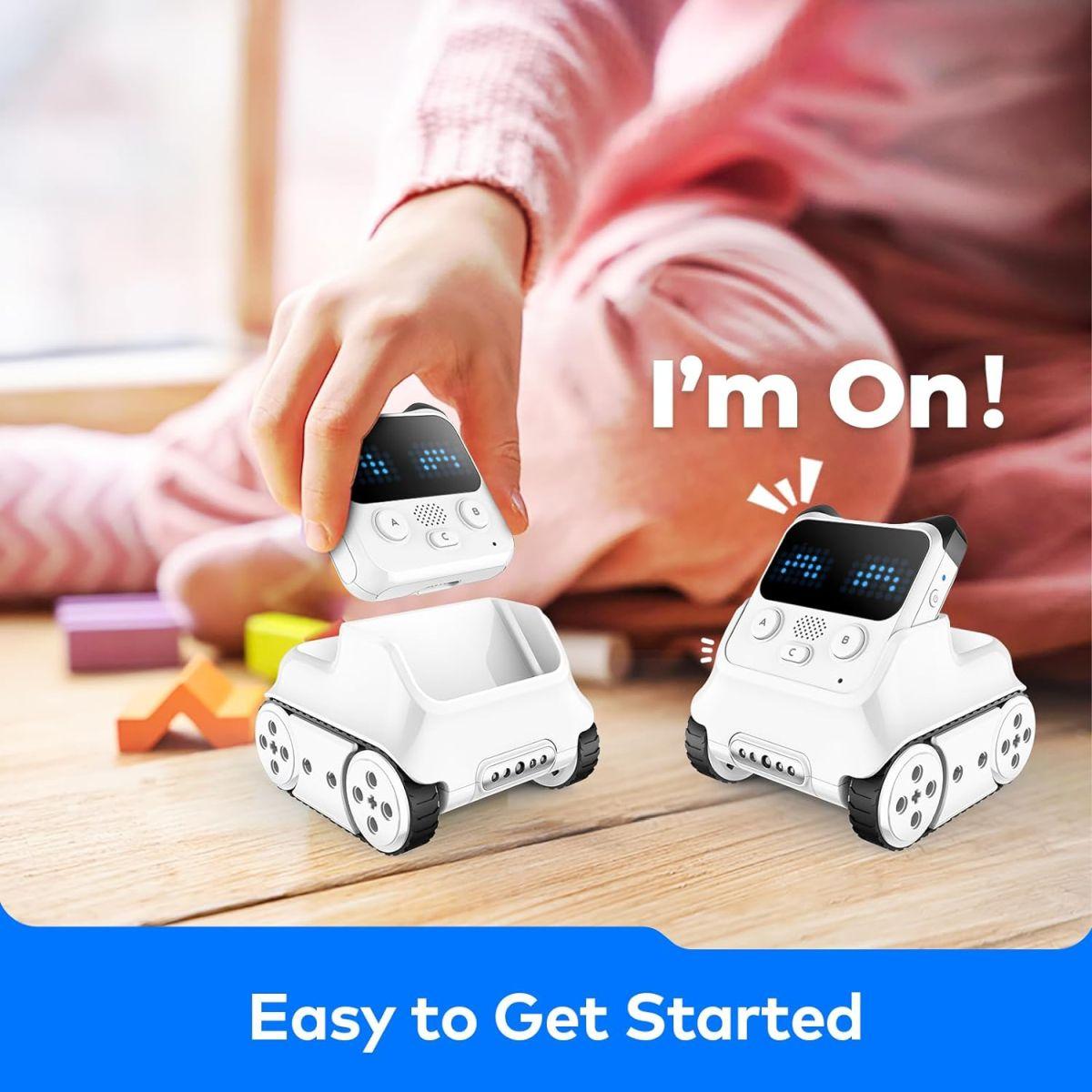 Makeblock Learning & Education Toys, Rechargeable Remote Control Emo Robot for Kids 6+, Codey Rocky Robot Toys with 10+