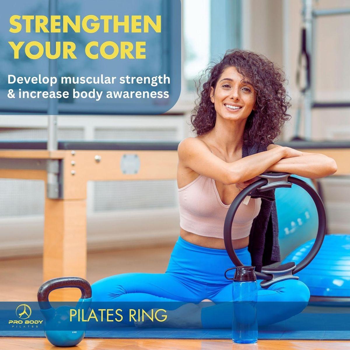 (Purple) - ProBody Pilates Pilates Ring - Superior Unbreakable Fitness Magic Circle For Toning Thighs, Abs and Legs