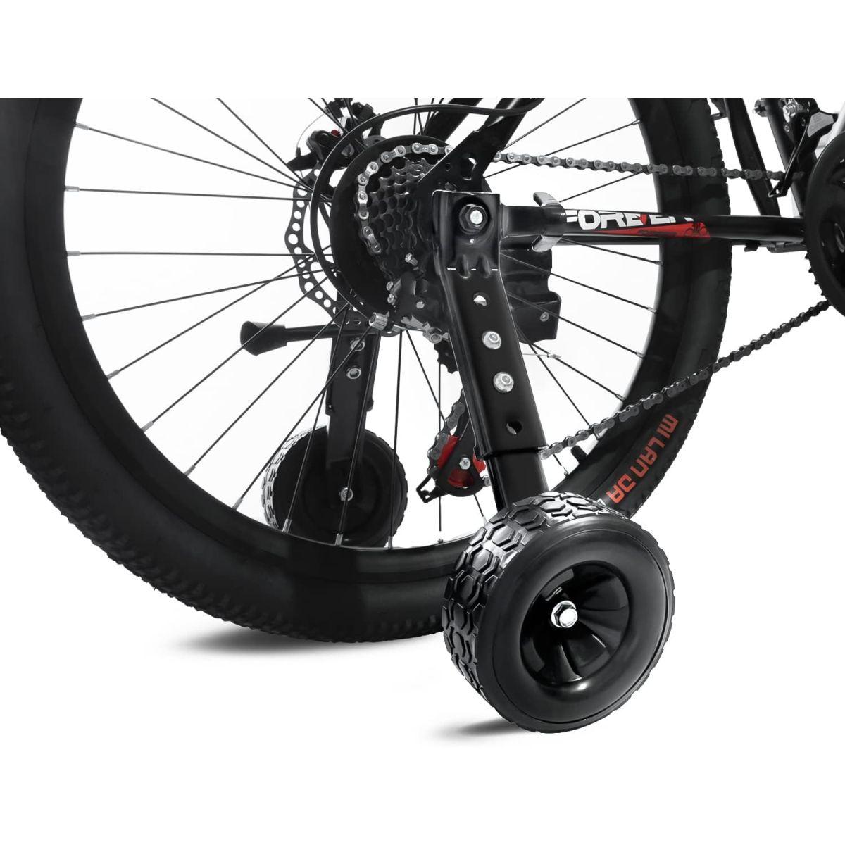 MOSHAY (モシャイ) 自転車用補助輪 トレーニングホイール 16 18 20 22 24インチ 子ども用 可変自転車に適合 ブラック