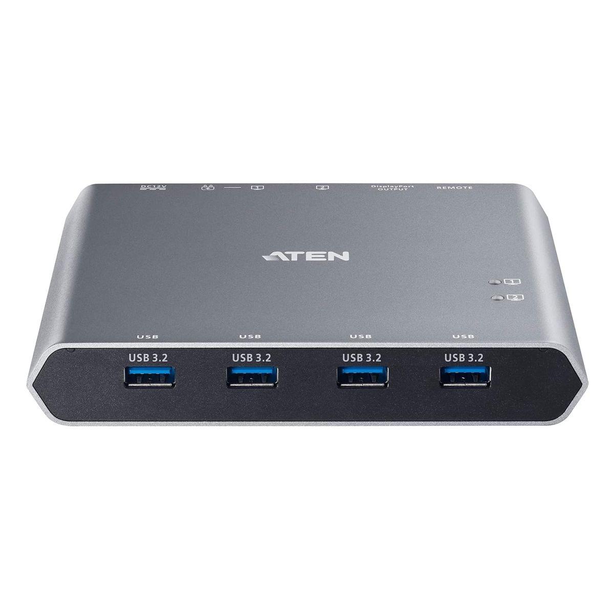 ATEN 8K対応 2ポート USB-C KVMスイッチ(DisplayPort/USB-C/USB3.2 ドッキングステーション付き)/ Duo Flex(最大8K対応) US3311