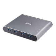 ATEN 8K対応 2ポート USB-C KVMスイッチ(DisplayPort/USB-C/USB3.2 ドッキングステーション付き)/ Duo Flex(最大8K対応) US3311