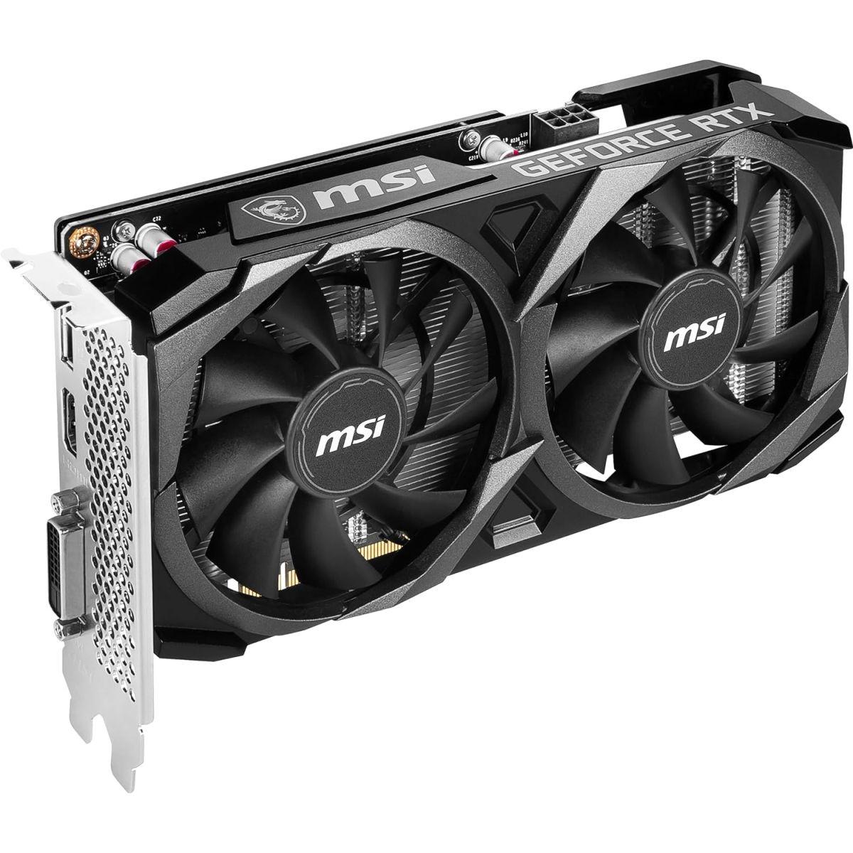 MSI GeForce RTX 3050 VENTUS 2X XS 8G OC 2スロット/205mmサイズ 省スペース グラフィックスカード GeForce RTX 3050 VENTUS 2X XS 8G OC VD8472