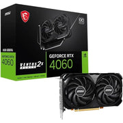 MSI GeForce RTX 4060 Ventus 2X ブラック 8G OC ゲーミンググラフィックカード - 8GB GDDR6X PCI Express Gen 4 128ビット 3X