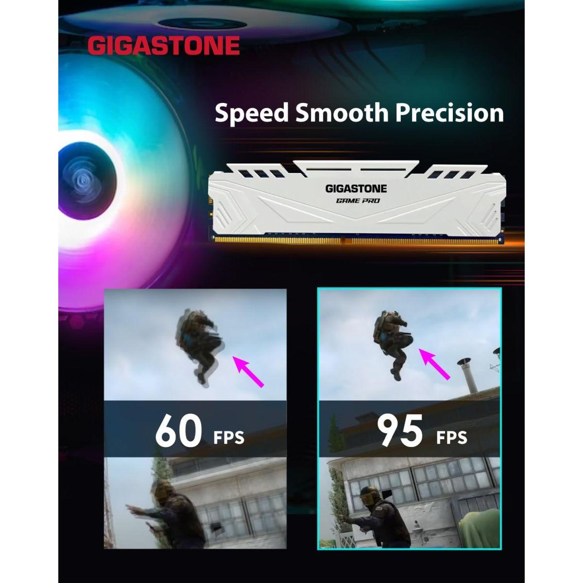 【メモリ DDR4】 Gigastone White Game Pro デスクトップPC用メモリ DDR4 16GBx2枚 (32GB) DDR4-3200MHz PC4-25600 CL16 1.35V