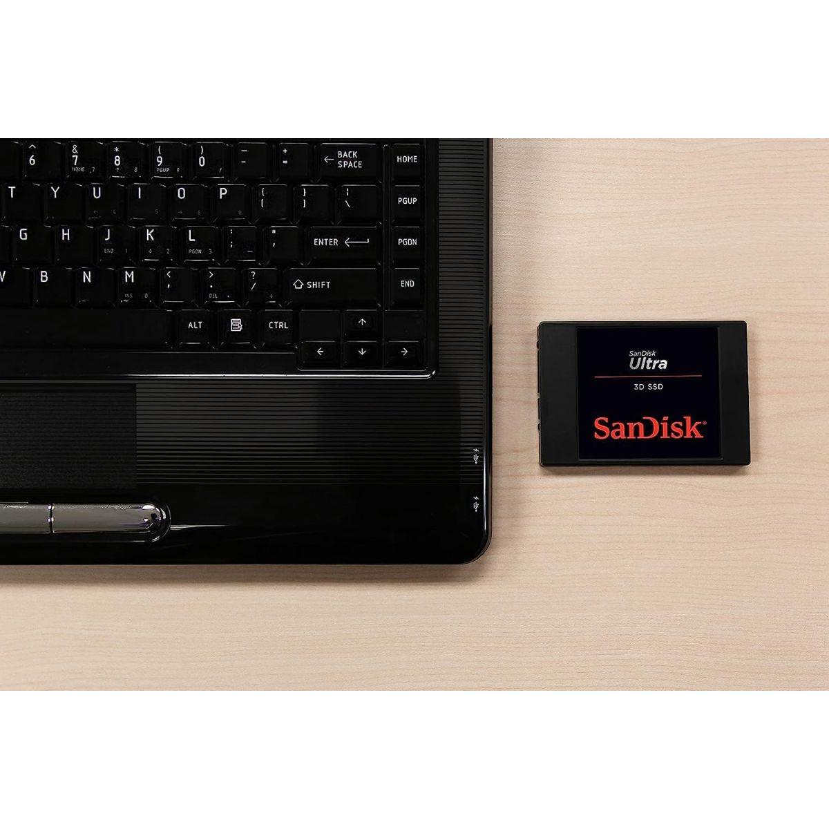 SanDisk サンディスク 内蔵 SSD Ultra 3D 4TB 2.5インチ SATA (読み出し最大 560MB/s 書込み最大 520MB/s) PC SDSSDH3-4T00-G26