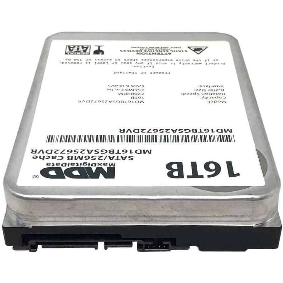 MDD 16TB 7200RPM 256MB キャッシュ SATA 6.0Gb/s 3.5インチ 内蔵ハードドライブ 監視ストレージ用 (MD16TGSA25672DVR) (Renewed)