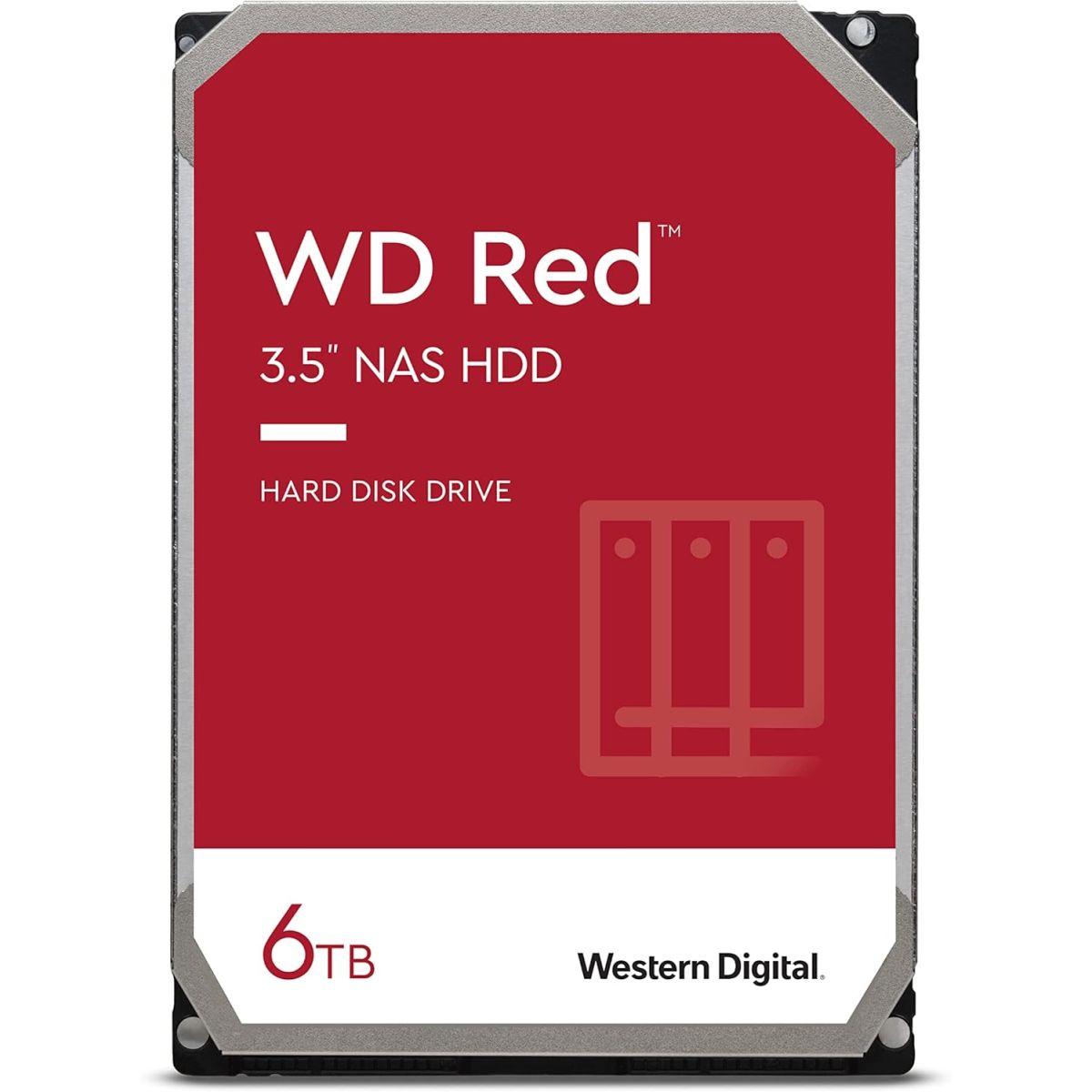 Western Digital HDD 6TB WD Red NAS RAID 3.5インチ 内蔵HDD WD60EFAX-RT 【国内正規代理店品】