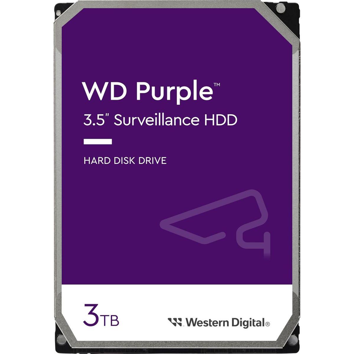 Western Digital HDD 3TB WD Purple 監視システム 3.5インチ 内蔵HDD WD30PURZ