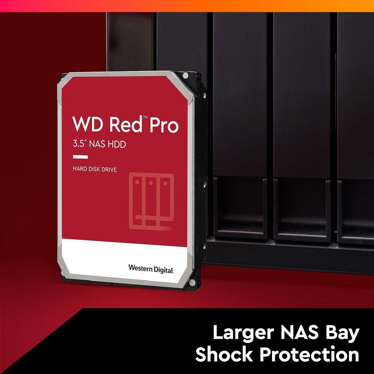 Western Digital (ウエスタンデジタル) 16TB WD Red Pro NAS 内蔵型 ハードドライブ HDD - 7,200RPM SATA 6Gb/秒 CMR 256MBキャッシュ 3.5インチ - WD161KFGX