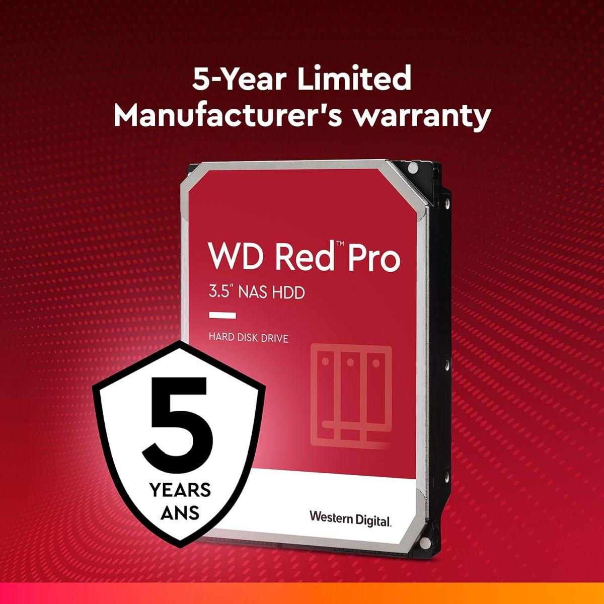 Western Digital (ウエスタンデジタル) 16TB WD Red Pro NAS 内蔵型 ハードドライブ HDD - 7,200RPM SATA 6Gb/秒 CMR 256MBキャッシュ 3.5インチ - WD161KFGX