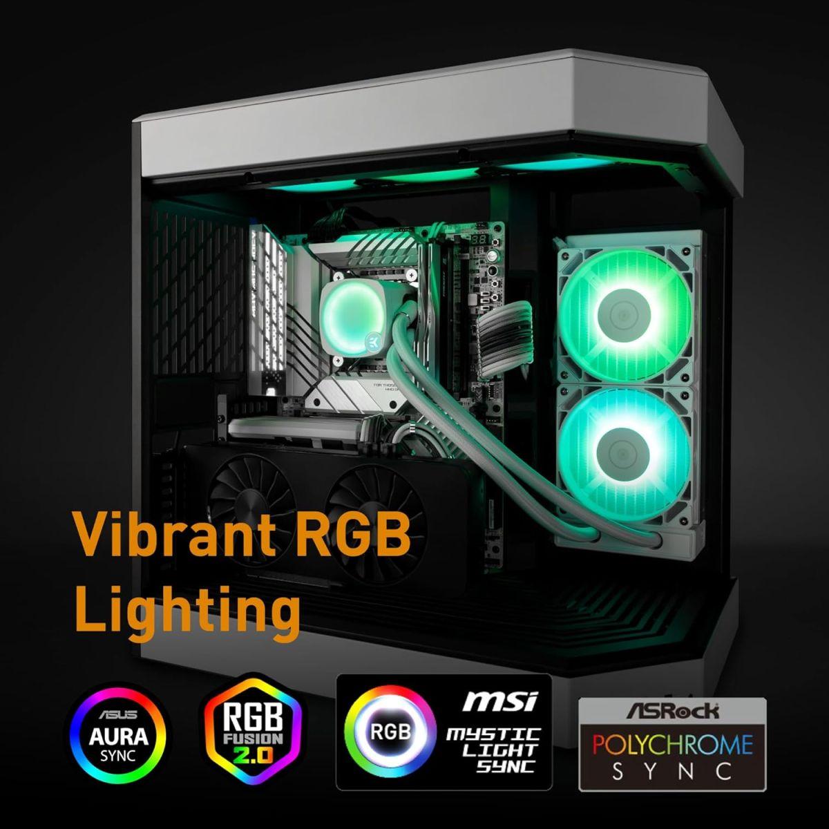 EKWB EK-Nucleus AIO CR360 Lux D-RGB - White オールインワン 簡易水冷 CPUクーラー FPTファン付き 120mmファン 最新のIntel & AMD CPUに対応 水冷コンピュータパーツ