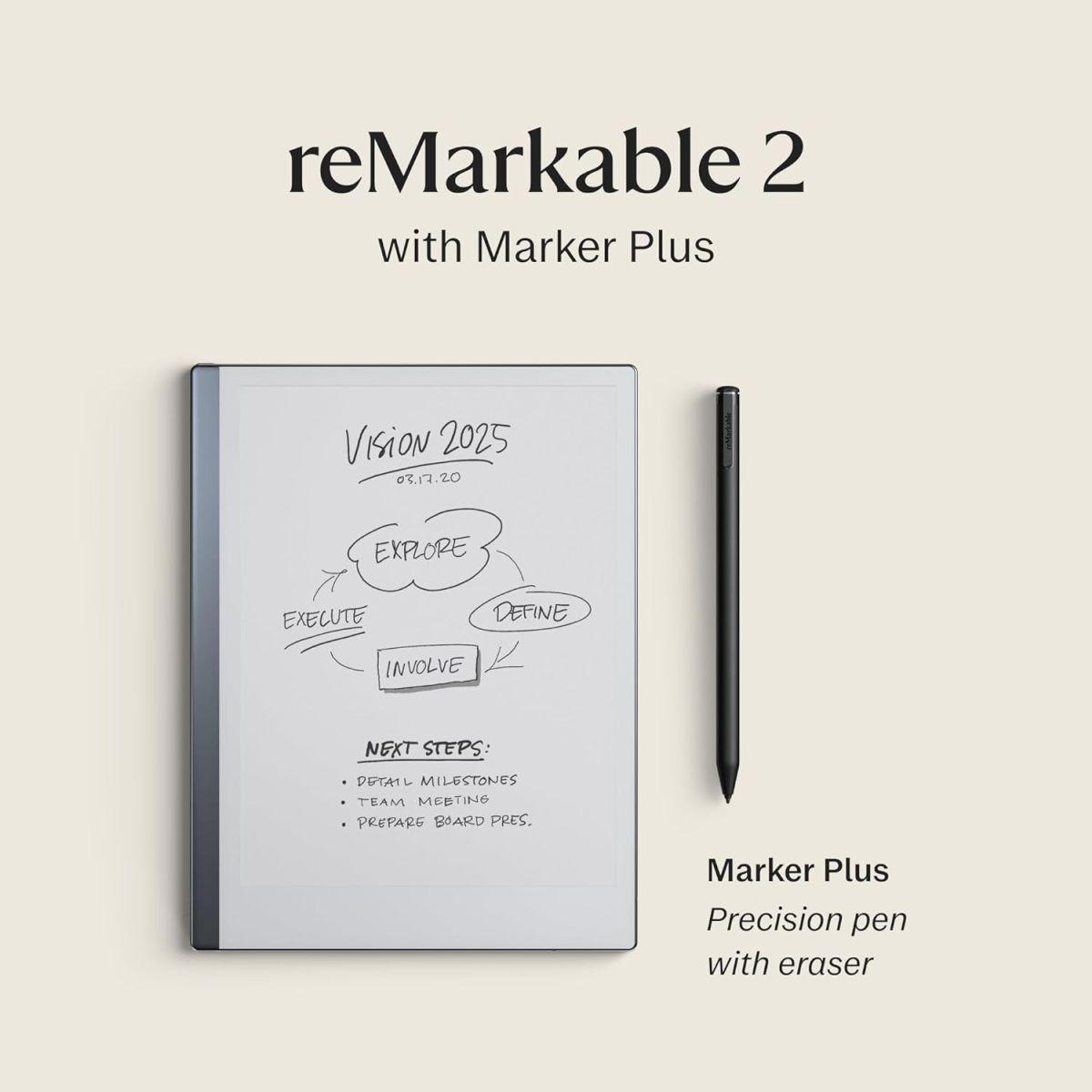 ReMarkable 2 - 次世代ペーパータブレット (マーカープラスと消しゴム付き)