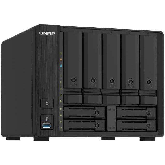 QNAP(キューナップ) TS-932PX 2.5GbE対応ポートと10GbE SFP+ポートを搭載 QTS搭載 5つの3.5インチベイと4つの2.5インチベイを備えたハイブリッドベイ構成のSMB向 NAS