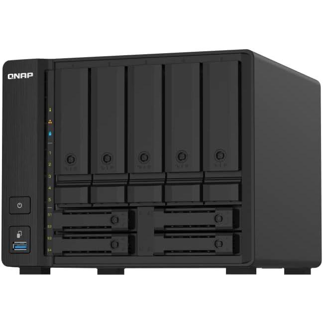QNAP(キューナップ) TS-932PX 2.5GbE対応ポートと10GbE SFP+ポートを搭載 QTS搭載 5つの3.5インチベイと4つの2.5インチベイを備えたハイブリッドベイ構成のSMB向 NAS