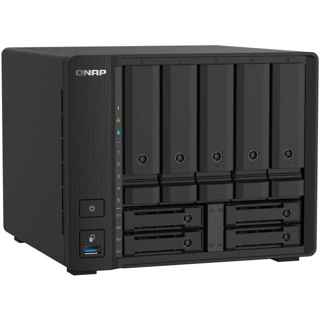 QNAP(キューナップ) TS-932PX 2.5GbE対応ポートと10GbE SFP+ポートを搭載 QTS搭載 5つの3.5インチベイと4つの2.5インチベイを備えたハイブリッドベイ構成のSMB向 NAS