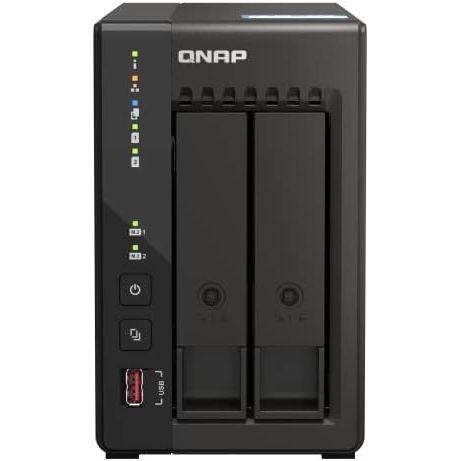 QNAP(キューナップ) TS-253E 2つの 2.5GbE 対応ポートと M.2 SSD キャッシュスロットを搭載 Intel Celeron クアッドコアプロセッサ採用のSMB向け 2ベイNAS