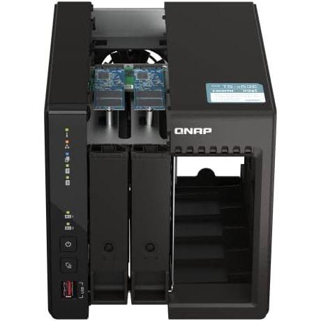 QNAP(キューナップ) TS-253E 2つの 2.5GbE 対応ポートと M.2 SSD キャッシュスロットを搭載 Intel Celeron クアッドコアプロセッサ採用のSMB向け 2ベイNAS