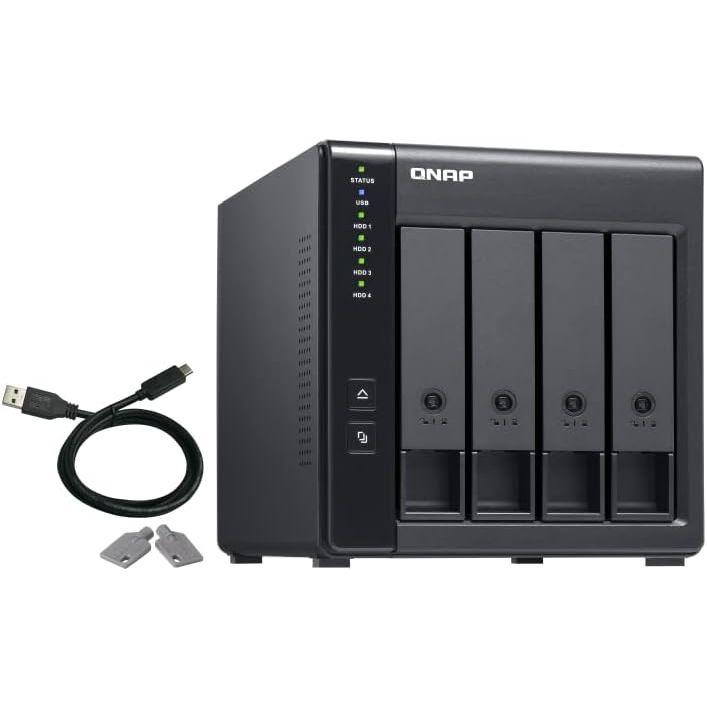 QNAP(キューナップ) TR-004 4ベイ USB 3.0 RAID 拡張エンクロージャー DAS (ダイレクトアタッチドストレージ)
