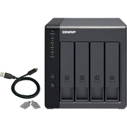 QNAP(キューナップ) TR-004 4ベイ USB 3.0 RAID 拡張エンクロージャー DAS (ダイレクトアタッチドストレージ)