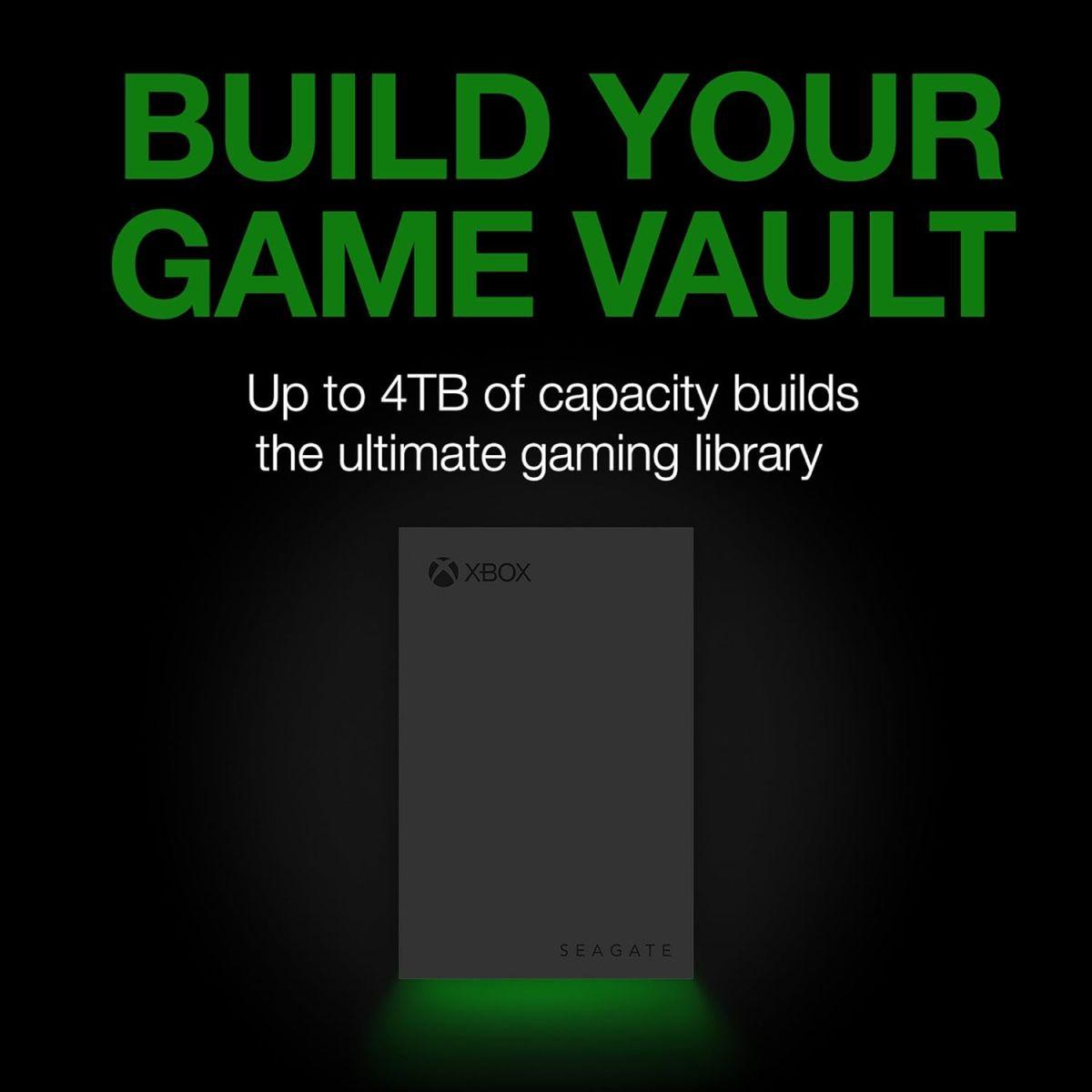 Seagate (シーゲイト) ゲーム用ドライブ Xbox用 4TB 外付け ハードドライブ ポータブル HDD - USB 3.2 Gen 1 ブラック