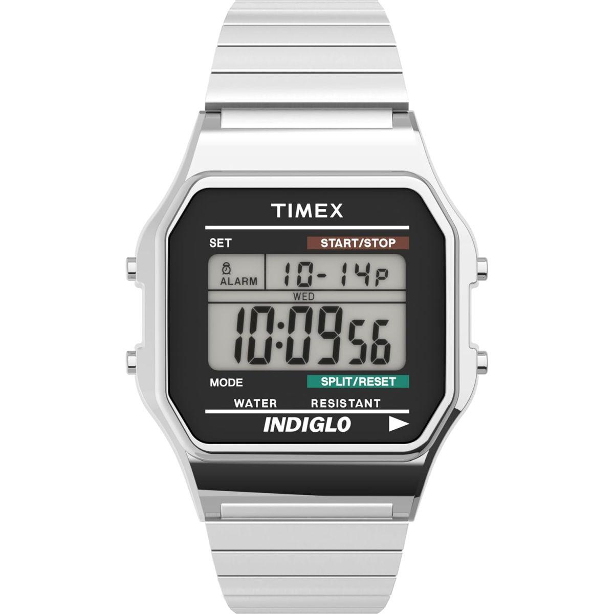 [タイメックス]TIMEX クラシックデジタル オリジナル シルバー メタルエクスパンションベルト T78587 【正規輸入品】