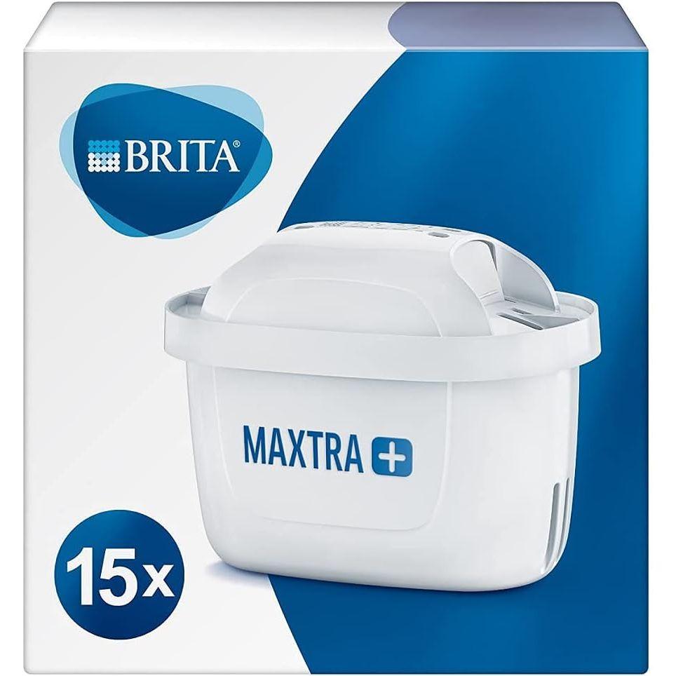 BRITA MAXTRA+ 交換用浄水フィルターカートリッジ すべてのBRITAジャグに対応 塩素、水垢、不純物を減らして素晴らしい味に 15個パック