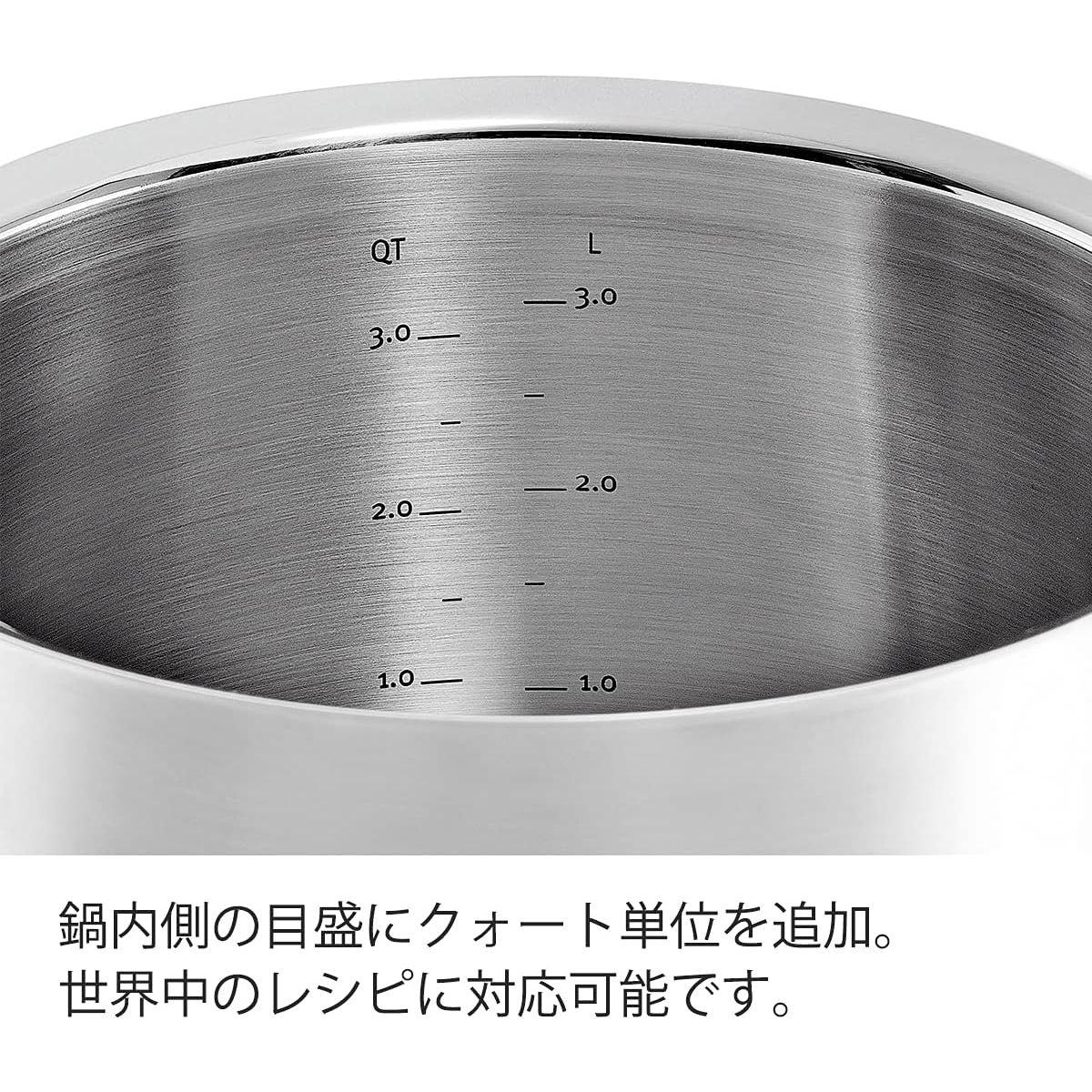 Fissler(フィスラー) 片手鍋 20cm オリジナル プロフィ コレクション コニカルパン ガス火/IH対応 ドイツ製 【日本正規販売品】 084-148-20-100