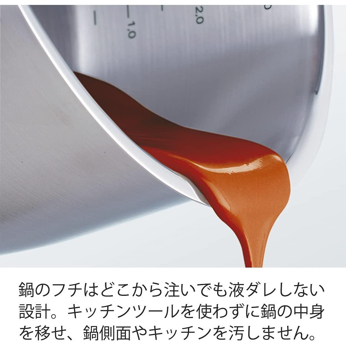 Fissler(フィスラー) 片手鍋 20cm オリジナル プロフィ コレクション コニカルパン ガス火/IH対応 ドイツ製 【日本正規販売品】 084-148-20-100